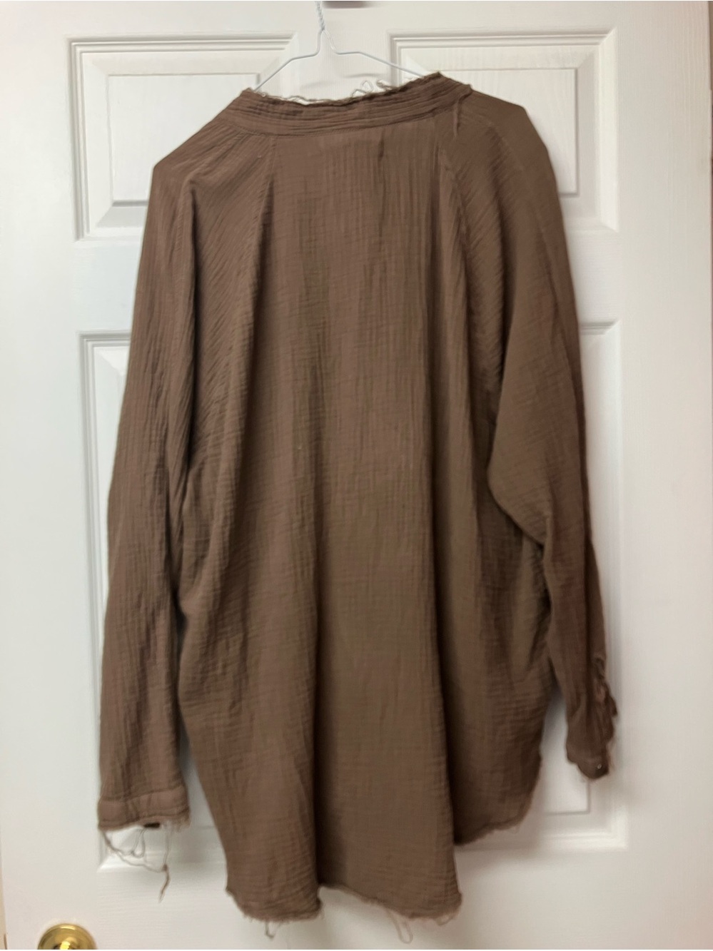 Free people we the free summer daydream shirt tunic Brown Gauze material - Picture 6 of 11